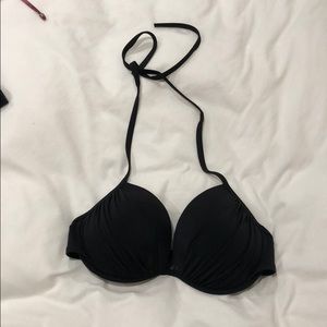 Black padded swimsuit top